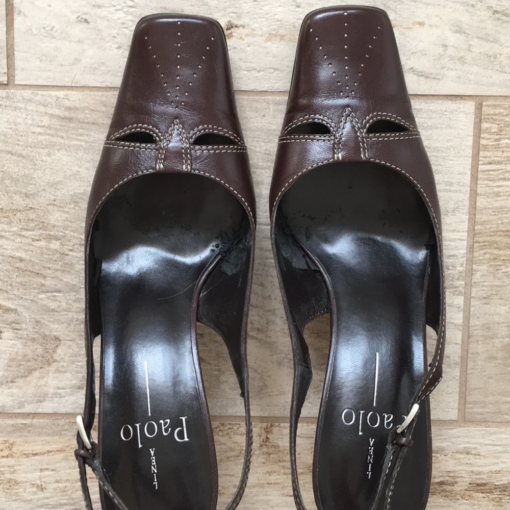 Paolo chocolate shoes. 6M